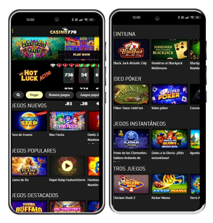 casino770 versión móvil y aplicación